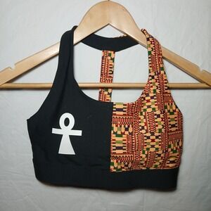 Workout Top Bra‎ Size Small African Print NWOT!